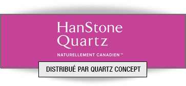 Coupe du Quartz HanStone pour Comptoir